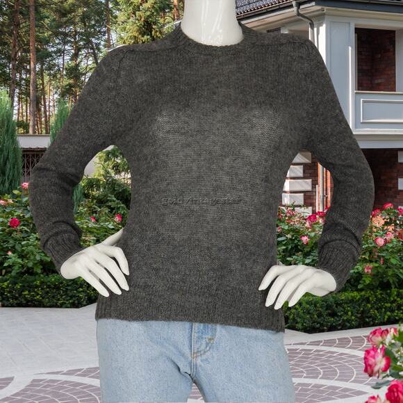 Braemar Light Wool Grey Sweater S, Vintage Casual Chicr9a - Picture 2 of 10